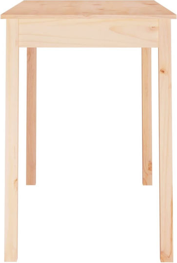 Kitchen Table Made of Solid Wood Natural 110x55x75cm