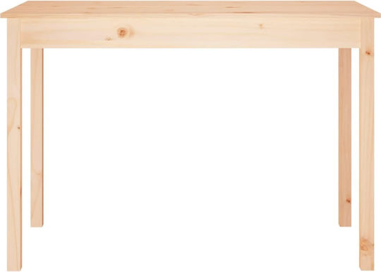 Kitchen Table Made of Solid Wood Natural 110x55x75cm