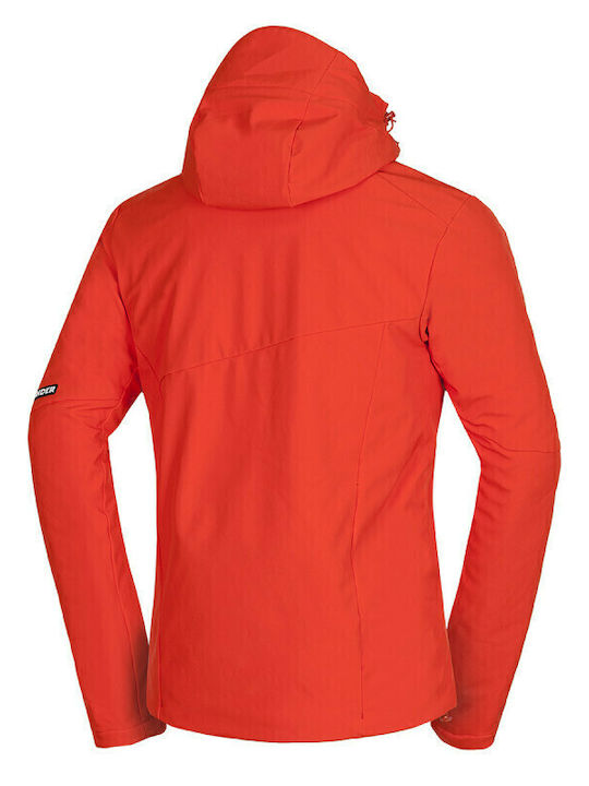 Northfinder Kobe Men's Soft Shell Ski & Snowboard Jacket Red/Orange BU-3924SNW-363