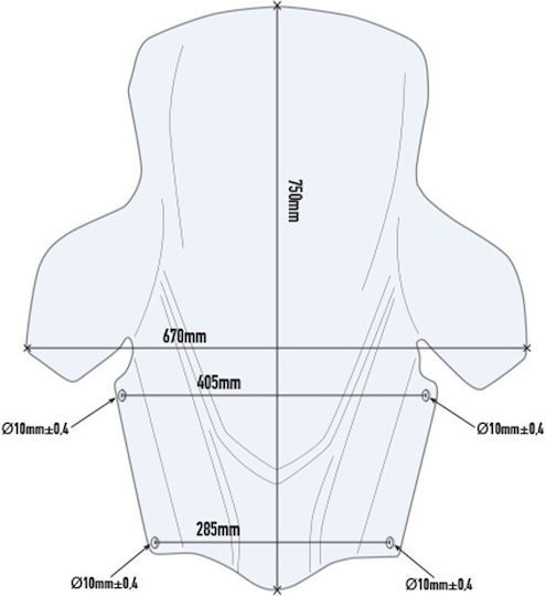 Givi D3115ST Motorcycle Windshield & Windscreen Transparent Visor for Suzuki Burgman 400 GIVSUZZEL33