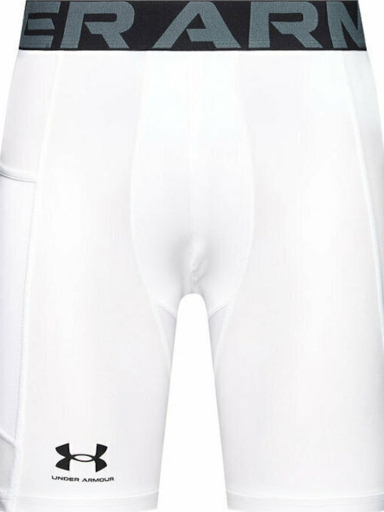 Under Armour HeatGear Ανδρικό Ισοθερμικό Σορτς Compression Λευκό