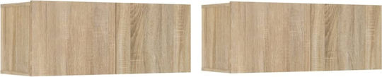 Животно помещение ТВ единица Sonoma Oak 5pcs Д80xШ30xВ30бр