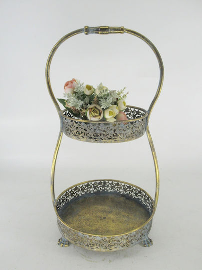 JK Home Decoration Επιδαπέδιο Διακοσμητικό Κήπου Μεταλλικό 30.5x28x54.5cm 30.5x28x54.5εκ. 56890