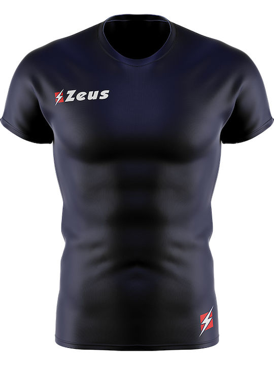 Zeus Maglia Fisiko M/C Ανδρική Ισοθερμική Κοντομάνικη Μπλούζα Μπλε