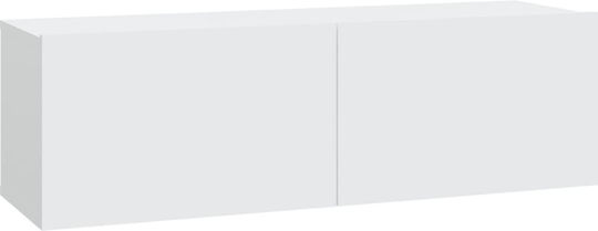 Животно помещение ТВ единица White 4pcs Д100xШ30xВ30бр