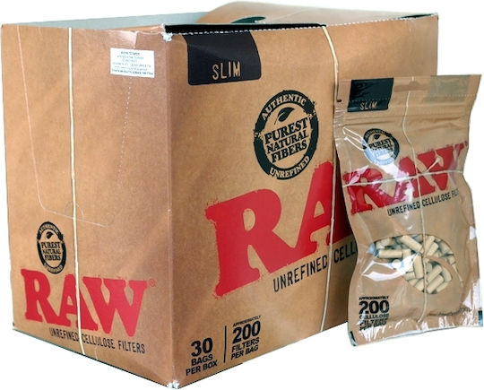 Raw Filtertips Einfach 6mm 200x1Stk