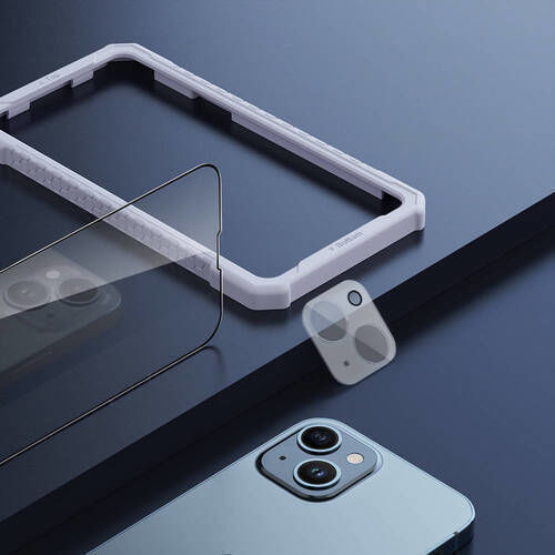 Nillkin 2in1 Full Face Tempered Glass Negru (iPhone 13 Pro Max)