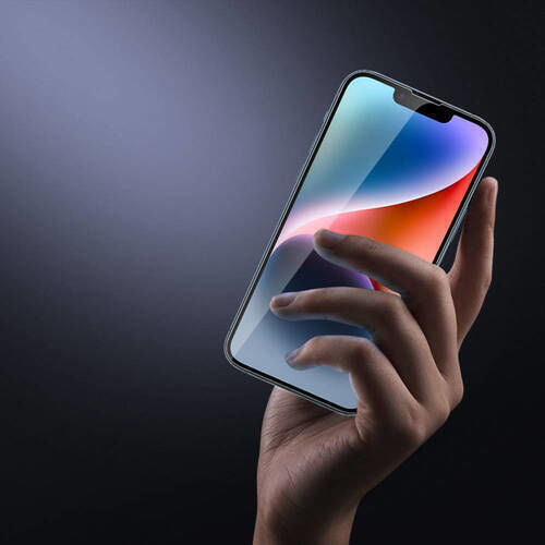 Nillkin 2in1 Full Face Tempered Glass Negru (iPhone 13 Pro Max)