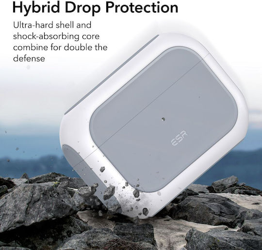 ESR Orbit Halolock Magsafe Plastic / Silicone Case White for Apple AirPods Pro