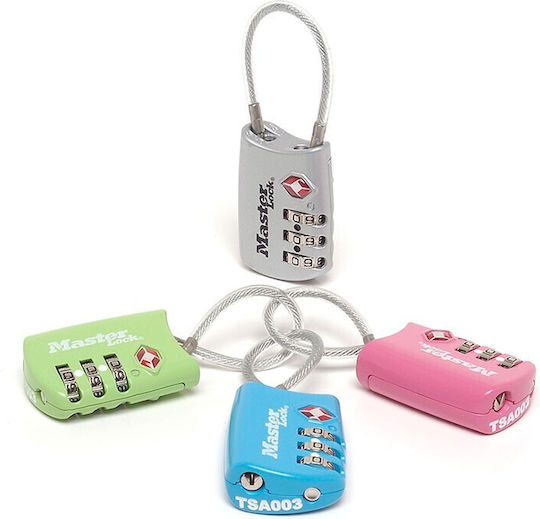 Master Lock 4688EURD Lăcăt cu Cablu Combinație Albastru 30mm Blue 1buc