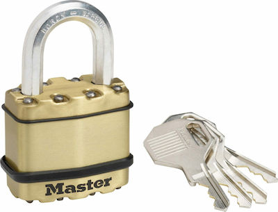 Master Lock M1BEURD Steel Padlock Brass with Key 45mm 1pcs