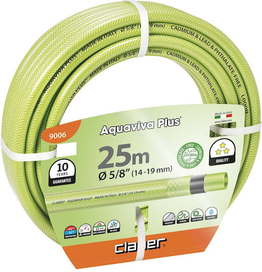 Claber Hose Watering Aquaviva Plus 5/8" 25m