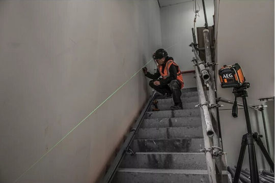 AEG Tools Αυτορυθμιζόμενο Γραμμικό Αλφάδι Laser Πράσινης Δέσμης με Εύρος Εργασίας 30m