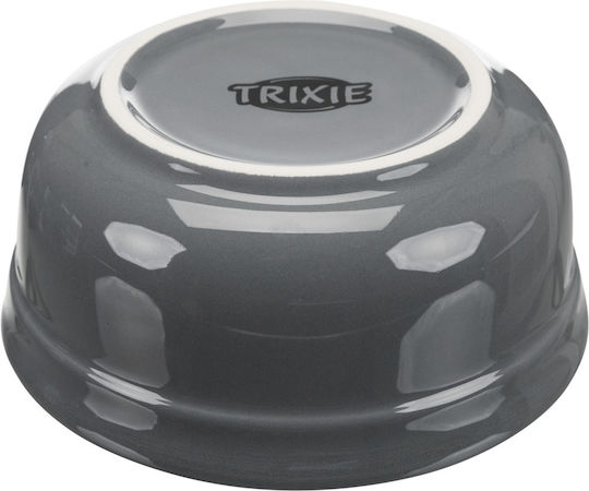 Trixie Eat On Feet Ceramic Bowl Food & Water for Dog & Cat with Base 250ml 13cm in Gray Color 2pcs