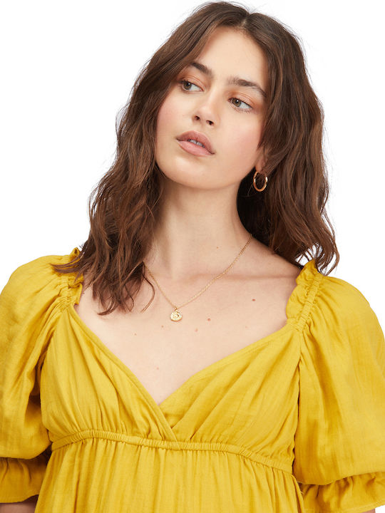 Perfect Paradise Καλοκαιρινό Mini Φόρεμα Golden Touch