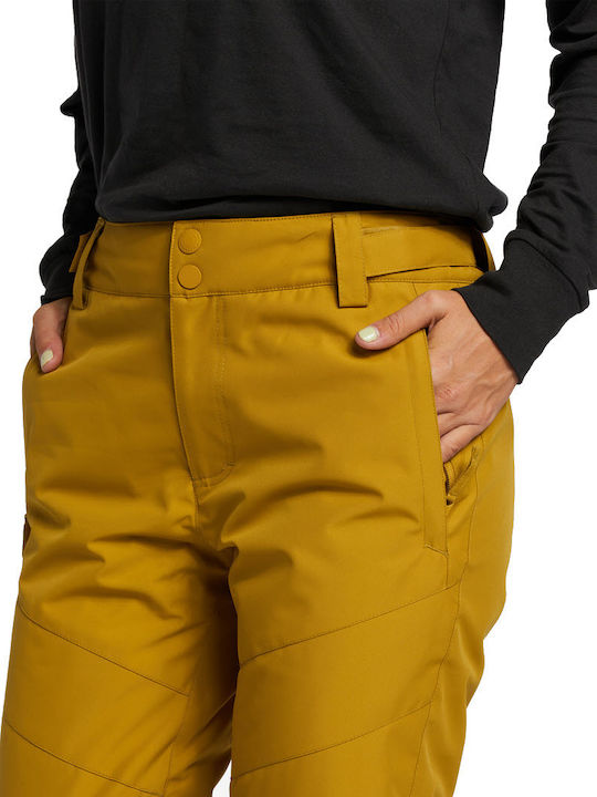 Billabong A/Div Malla 10Κ Insulated F6PF06BIF2-4944 Women's Trousers for Ski & Snowboard Brown
