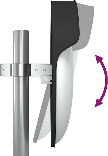 vidaXL Traffic Mirror Black