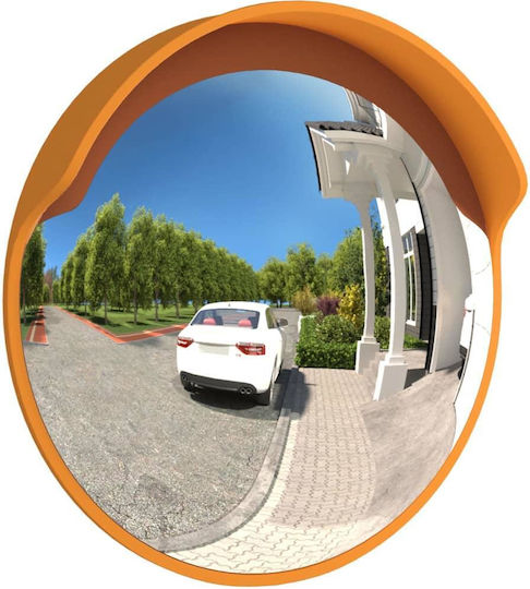 vidaXL Oglindă de circulație 30cm în Portocaliu Culori