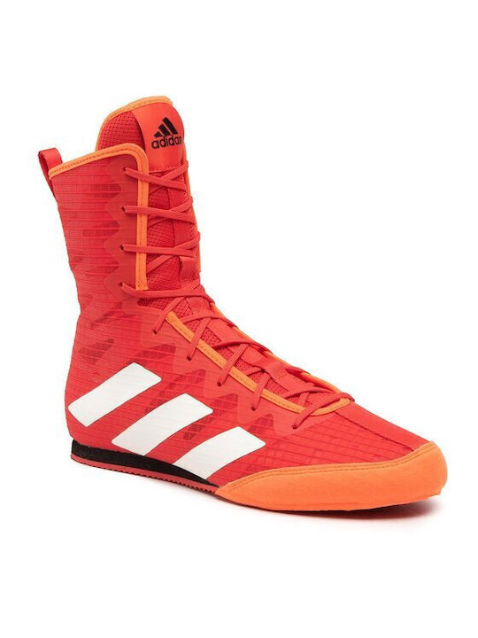 Adidas Box Hog 4 Παπούτσια Πυγμαχίας Ενηλίκων Κόκκινα