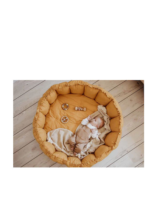 Play&go Bloom Детски Килими Жълт 130x130см