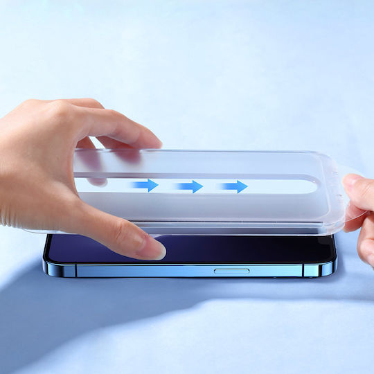 Joyroom Easy Fit Закалено стъкло за цялото лице (iPhone 14 Pro)