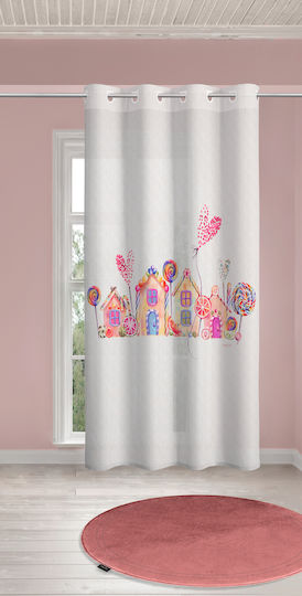 Saint Clair Perdea pentru Copii Lollipop cu Capsatoare Roz 1752030121001 160x250buc