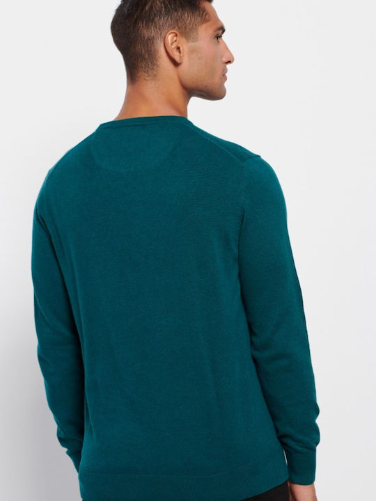 Garage Fifty5 Men's Long Sleeve Sweater Petrol Blue