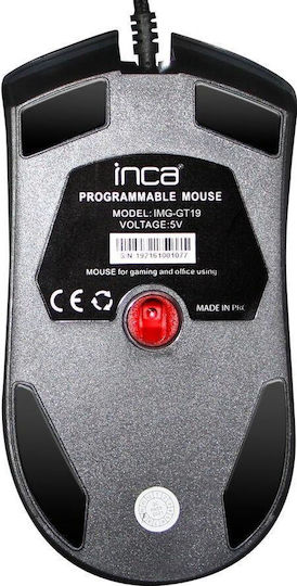 Inca IMG-GT19 RGB Gaming Mouse 4800 DPI Black