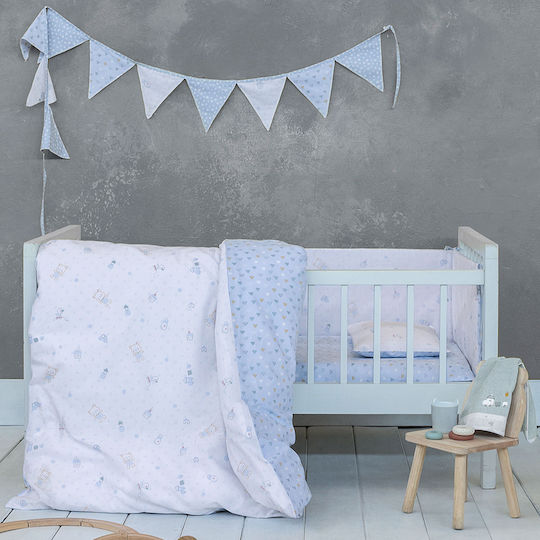 Nima Cotton Baby Quilt Muffy 100x140cm Gray