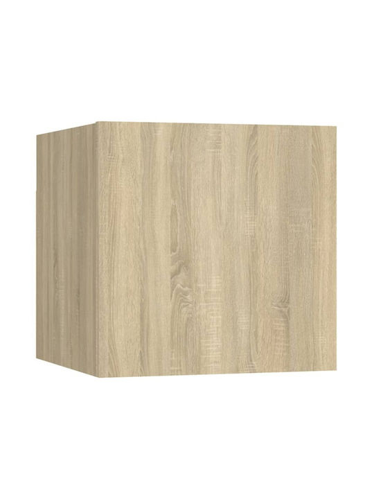 Wohnzimmer TV-Einheit Sonoma Δρυς 7τμχ L100xB30xH30cm