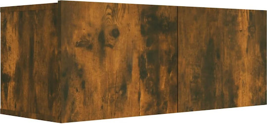 Living Room TV Unit Smoked Oak 6pcs L80xW30xH30cm