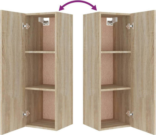 Животно помещение ТВ единица Sonoma Oak 4pcs Д80xШ30xВ30бр