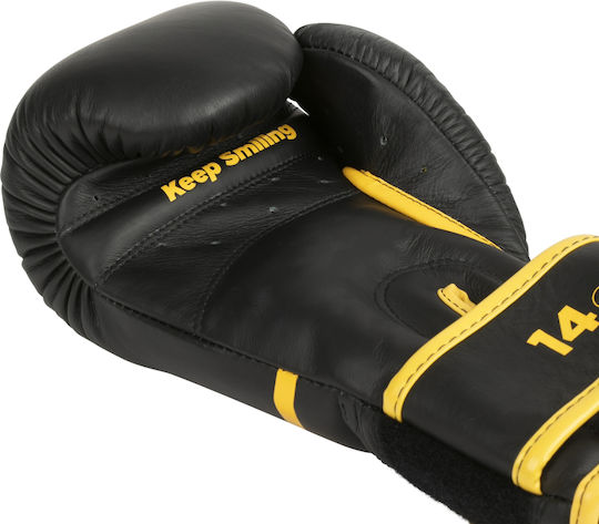 Elion Paris X Smiley Boxing Gloves Leather for Match Black