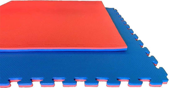 MDS Podele Puzzle de Gimnastică Pe Două Fețe Roșu/Albastru EVA 100x100x2cm Albastru/Rosu 100x100x2cm 1buc