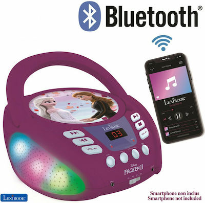 Lexibook Φορητό Ηχοσύστημα Disney Frozen 2 με Bluetooth / CD σε Μωβ Χρώμα