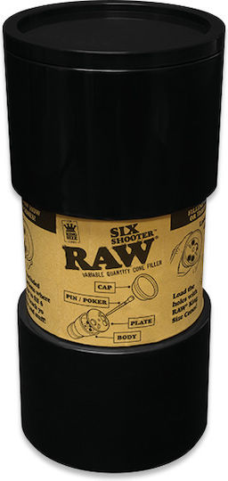 Raw Μηχάνημα Γεμίσματος Τσιγάρων Six Shooter με Γεύση Classic Μαύρο