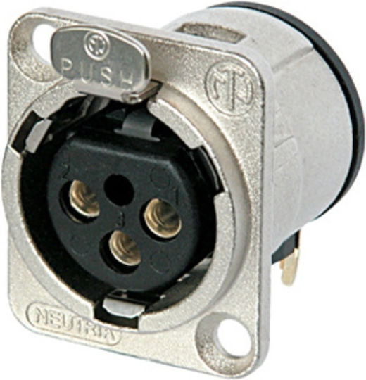 Neutrik NC3FD-H Plug XLR female Silver (NC3FD-H)