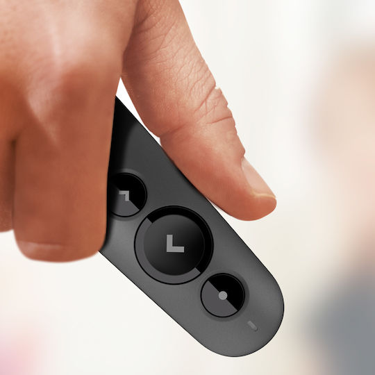 Logitech Prezentator R500s cu Laser Roșu și Taste Slideshow