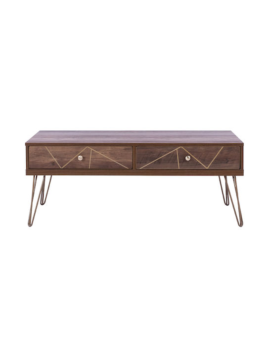 Rectangular Coffee Table Kaitlyn Brown L110xW59xH42.5cm