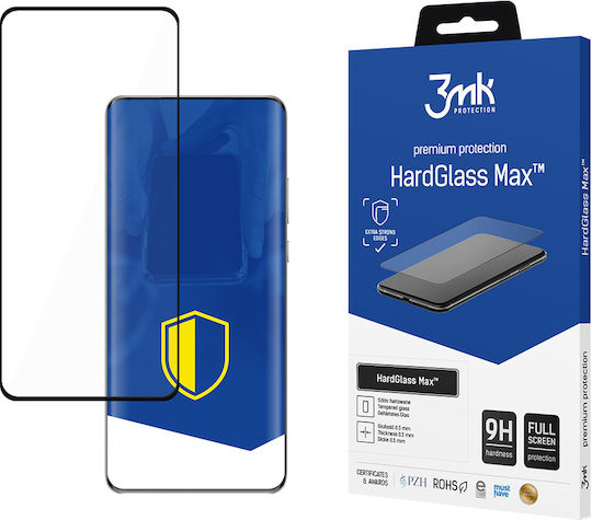 3MK HardGlass Max Full Face Tempered Glass Black (Huawei P50 Pro)