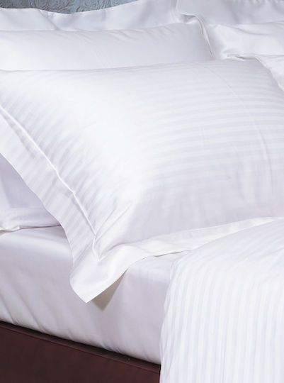 Vesta Home Κλειώ Σετ Μαξιλαροθήκες Oxford 1 White 55x75εκ.