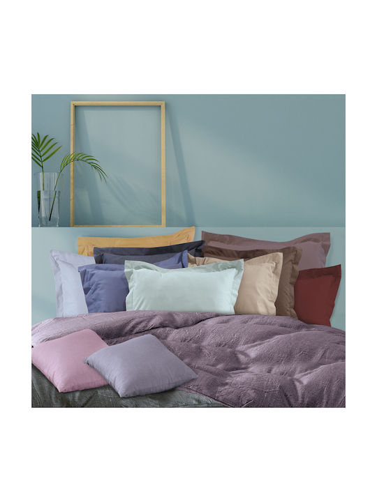 Das Home Best 1004 Pillowcase Set Oxford Brown 50x70cm.