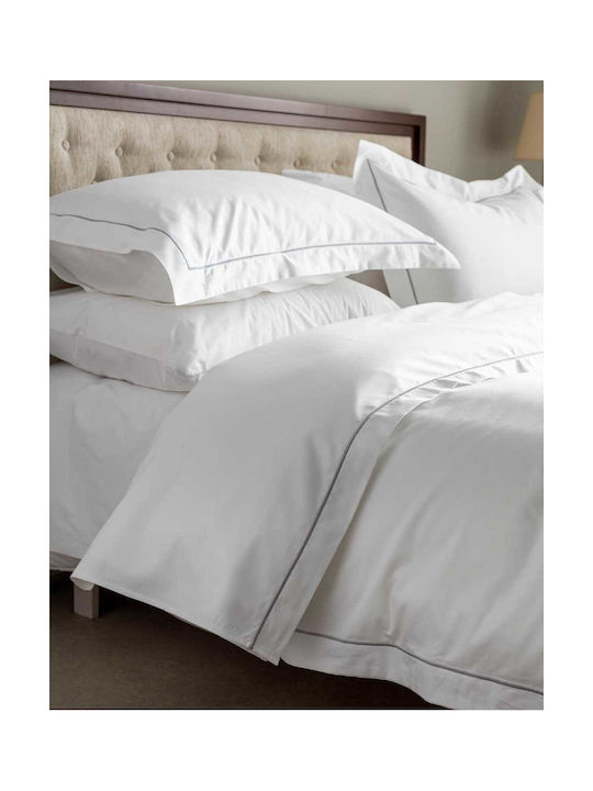 Vesta Home Ηρώ Σετ Μαξιλαροθήκες Oxford Λευκό 55x75εκ.