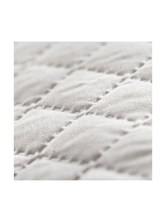 La Luna Elegance Schutzkissenbezug-Set Gesteppt Weiß 50x80cm.