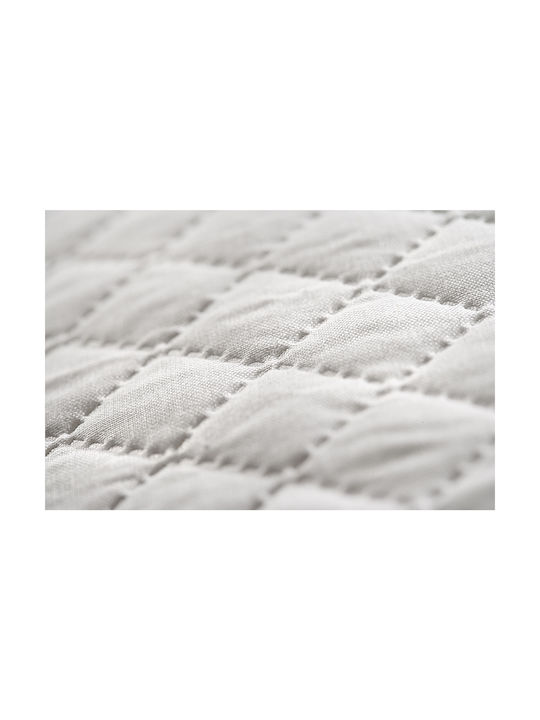 La Luna Elegance Schutzkissenbezug-Set Gesteppt Weiß 50x80cm.