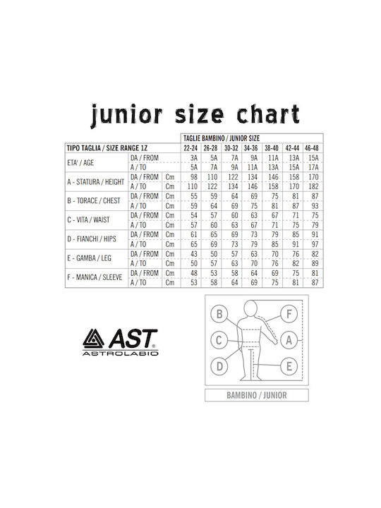 Kids ski jacket blue/lime Astrolabio JT7T-TRU