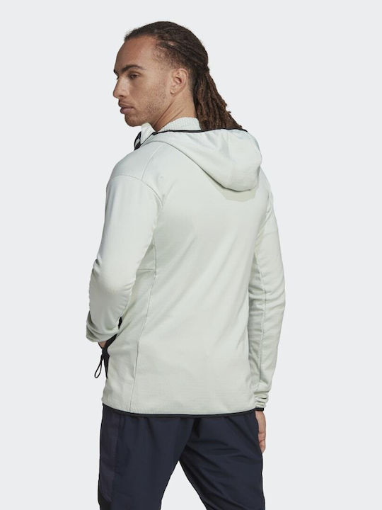 Adidas Terrex Tech Herren Jacke Lässig Linen Green / Wonder Steel