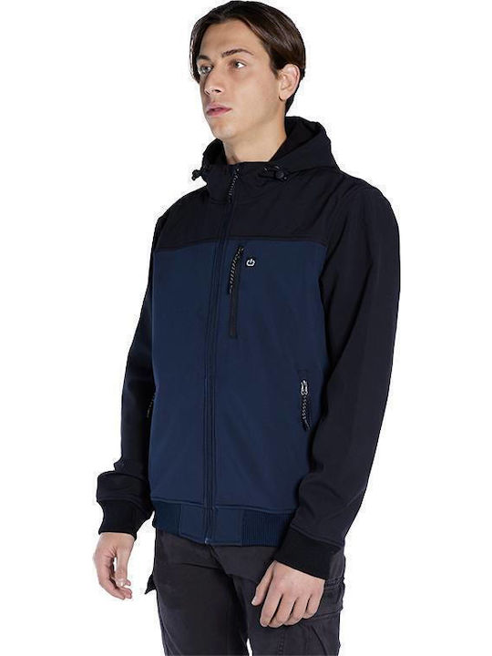 Winter Jacket Bomber Waterproof and Windproof Navy Blue