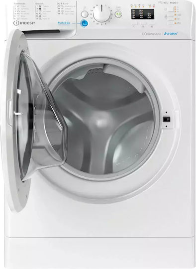 Indesit Πλυντήριο-Στεγνωτήριο Ρούχων 7kg/6kg Ατμού 1400 Στροφές