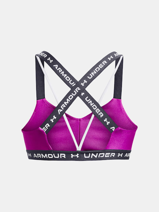 Crossback Frauen Sport-BHs Sport-BH Lila mit Polsterung
